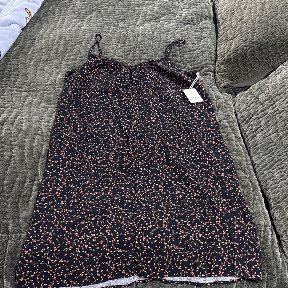a.n.a Black and Pink  Spring Floral Women's Dress